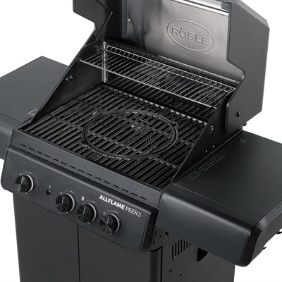Rösle Allflame Peer 3 Gazlı Barbekü İstasyonu Siyah 25055