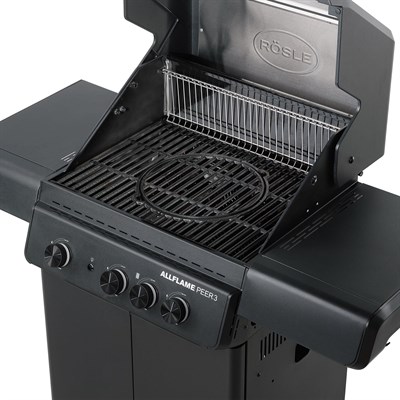 Rösle Allflame Peer 3 Gazlı Barbekü İstasyonu Siyah 25055