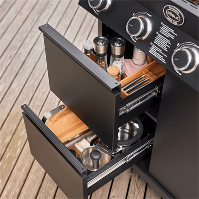 Rösle Videro G4-S Vario Gazlı Barbekü İstasyonu Videro Pro Mat Siyah 25577