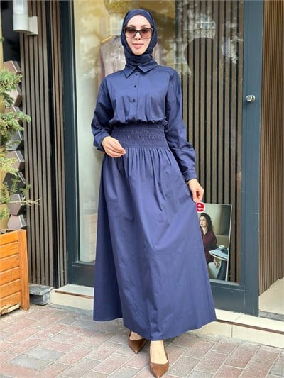 Exquise E26K06118266 Lacivert Rosaria Elbise