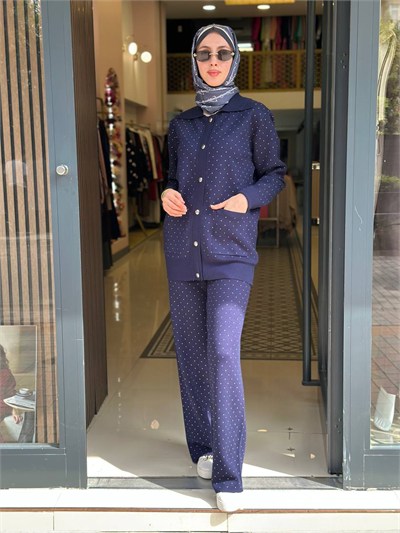 Exquise E26K06125015 Lacivert Xanthe Winslow Triko Takım