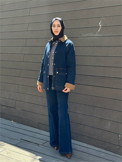 Exquise E26K0613001 Lacivert Osloelle Denim Pantolon