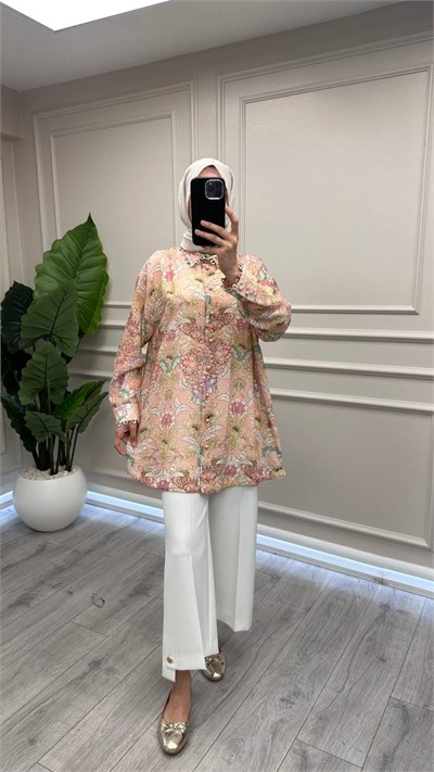 Ghisa 3610T4448 Pembe Tunik 