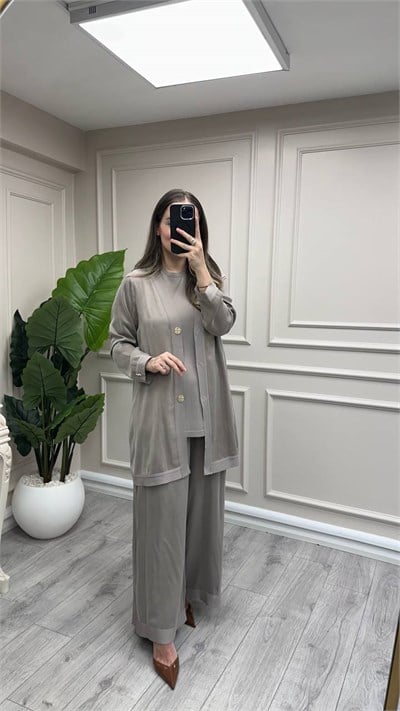 Miss Dalida 3260802 Triko İçlikli Mink Hırka