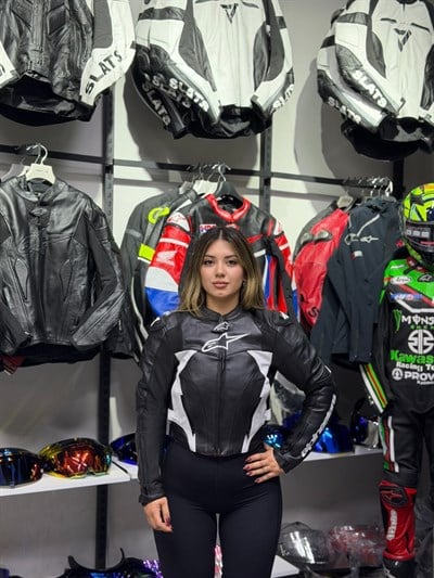 Alpinestars Kadın Deri Hörgüçsüz Ceketi