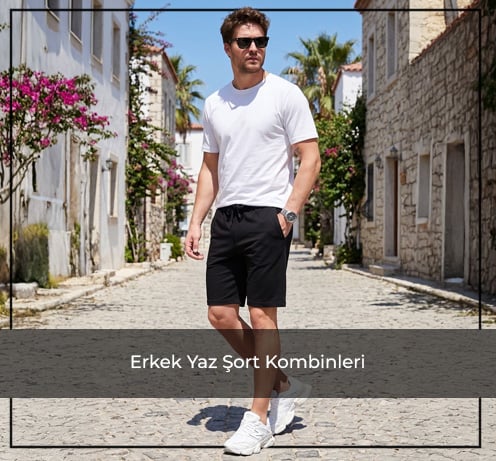 Erkek Yaz Şort Kombinleri