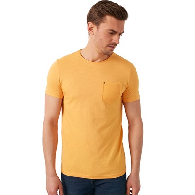 % 100 Pamuklu Slim Fit Bisiklet Yaka Cepli Erkek T Shirt 5902000 HARDAL