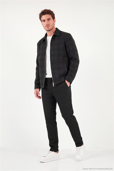 Bağlama Detaylı Regular Fit Düz Paça Jogger Erkek Pantolon 6843701 SİYAH