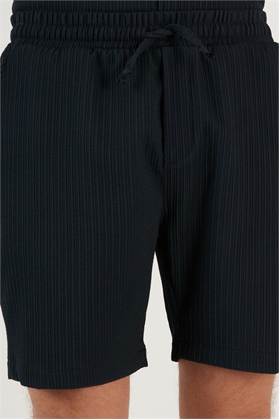 Belden Bağlamalı Cepli Slim Fit Erkek Short CF24S657850 LACİVERT
