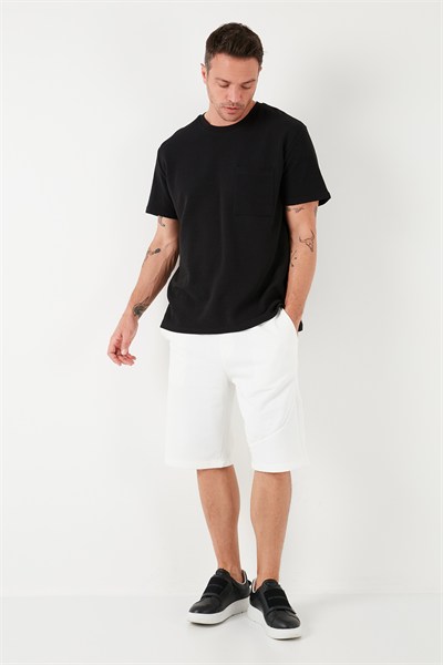 Belden Bağlamalı Pamuklu Cepli Regular Fit Erkek Short 5908041 EKRU