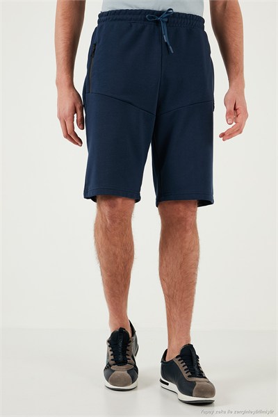 Belden Bağlamalı Pamuklu Cepli Regular Fit Erkek Short 5908047 İNDİGO