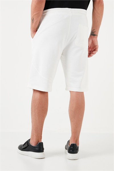 Belden Bağlamalı Pamuklu Cepli Regular Fit Erkek Short 5908041 EKRU