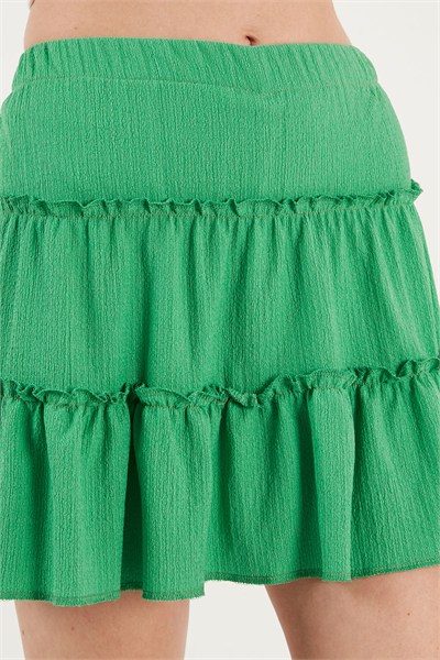Beli Lastikli Mini Kadın Şort Etek 5865038 BENETTON
