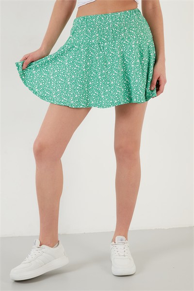 Beli Lastikli Mini Şort Kadın Etek 5864024 BENETTON