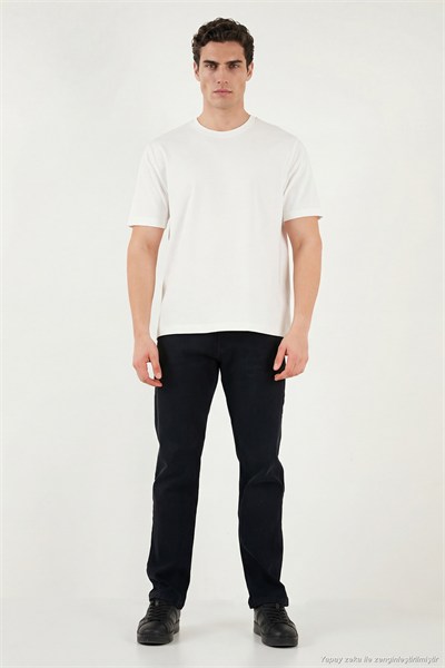 Comfort Boru Paça Normal Bel Erkek Kot Pantolon 4412C53TEXAS SİYAH
