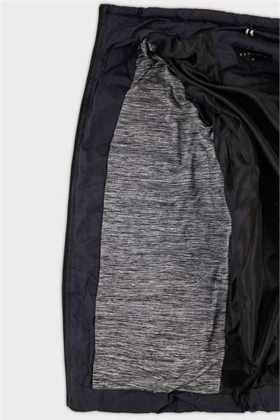 Dik Yaka Fermuarlı Cepli Slim Fit Şişme Erkek Mont 649002 LACİVERT