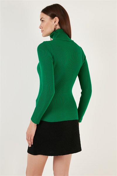 Fitilli Regular Fit Balıkçı Yaka Soft Akrilik Kadın Kazak 4614102 BENETTON