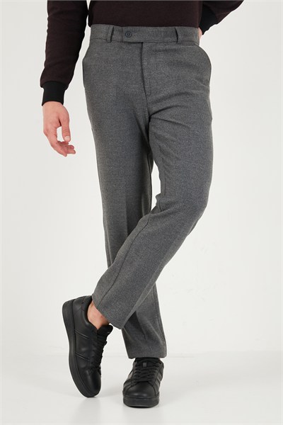 Normal Bel Regular Fit Düz Paça Erkek Pantolon 6843703 GRİ