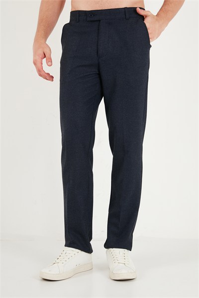 Normal Bel Regular Fit Düz Paça Erkek Pantolon 6843703 LACİVERT