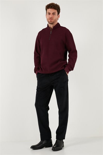 Normal Bel Regular Fit Düz Paça Erkek Kadife Pantolon 645MERLIN SİYAH