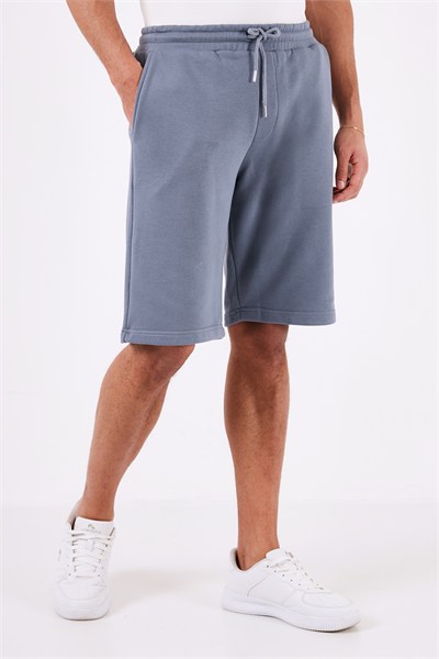 Pamuklu Belden Bağlamalı Cepli Regular Fit Erkek Short 5908042 KOYU MAVİ