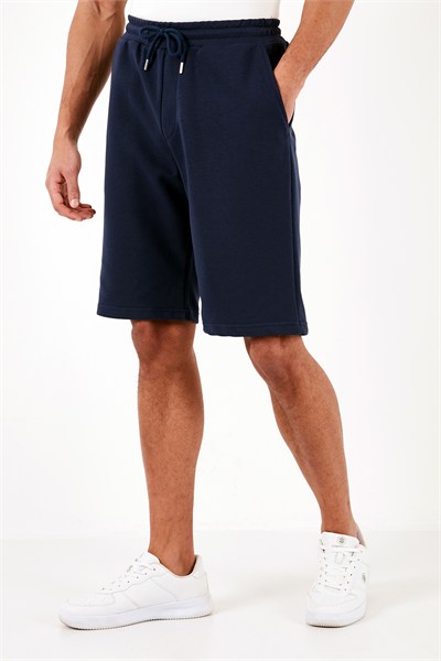 Pamuklu Belden Bağlamalı Cepli Regular Fit Erkek Short 5908042 İNDİGO