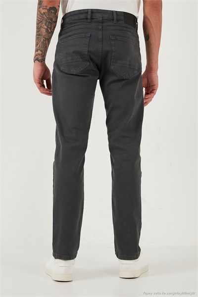 Pamuklu Comfort Fit Normal Bel Boru Paça Jeans Erkek Kot Pantolon 4412C19TEXAS ANTRASİT