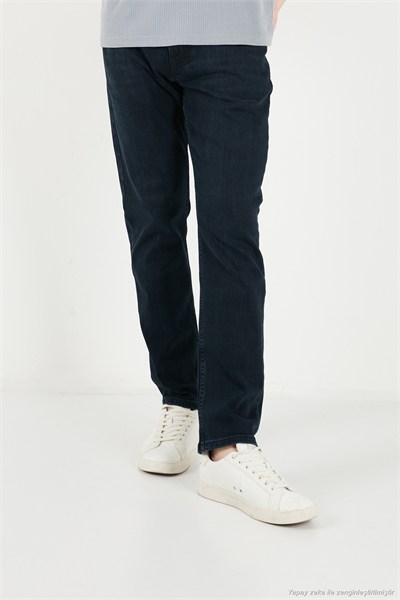 Pamuklu Comfort Fit Normal Bel Jeans Erkek Kot Pantolon 4412C54TEXAS KOYU LACIVERT