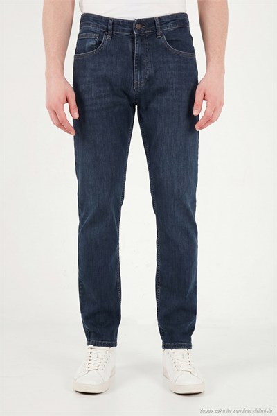 Pamuklu Comfort Fit Normal Bel Jeans Erkek Kot Pantolon 4400C51TEXAS LACİVERT