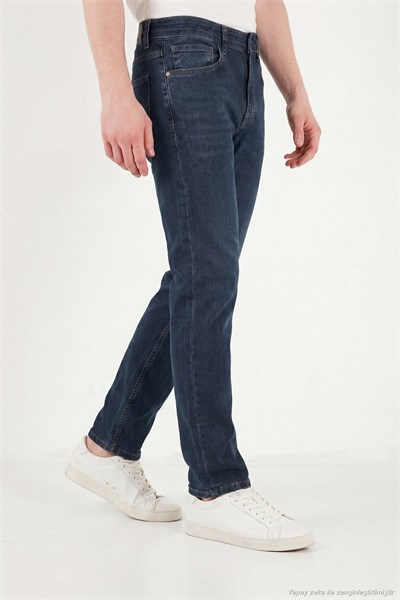 Pamuklu Comfort Fit Normal Bel Jeans Erkek Kot Pantolon 4400C51TEXAS LACİVERT