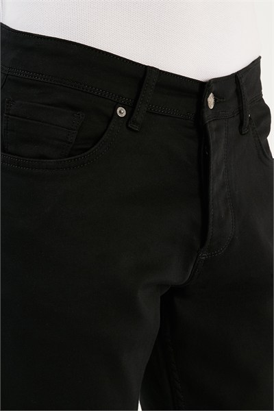 Pamuklu Normal Bel Regular Fit Jeans Erkek Kot Pantolon 6440304 SİYAH