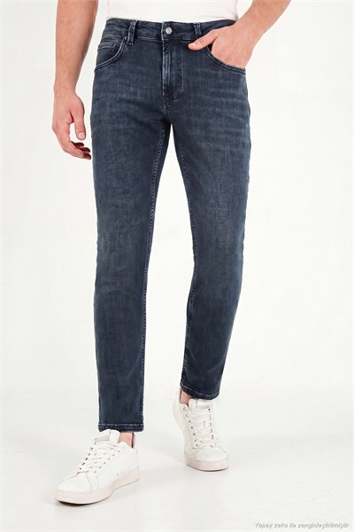 Pamuklu Normal Kalıp Normal Bel Jeans Erkek Kot Pantolon 2213C58PARMA MAVİ-HAKİ