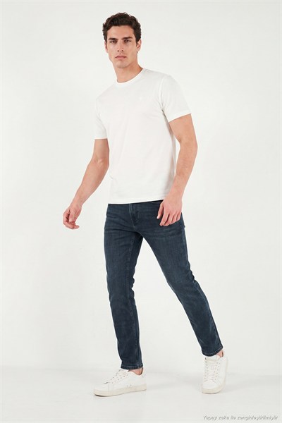 Pamuklu Normal Kalıp Normal Bel Jeans Erkek Kot Pantolon 2213C58PARMA MAVİ-HAKİ