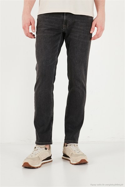 Pamuklu Normal Kalıp Normal Bel Jeans Erkek Kot Pantolon 2213C87PARMA SİYAH