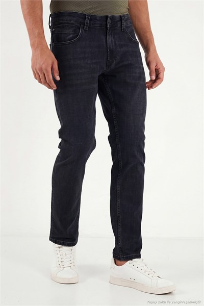 Pamuklu Normal Kalıp Normal Bel Jeans Erkek Kot Pantolon 2213C56PARMA SİYAH