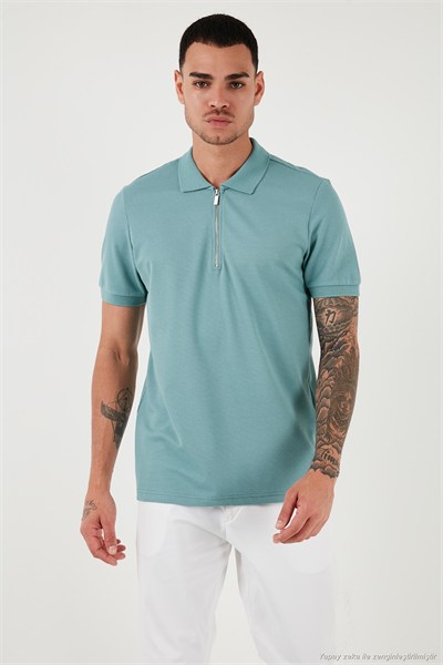 Pamuklu Regular Fit 3lü Paket Erkek Polo Yaka T Shirt 59029641518S3 Vizon-Vişne-Mavi