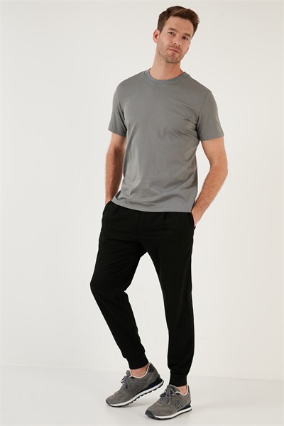 Pamuklu Regular Fit Bisiklet Yaka Basic Erkek T Shirt 59020201 AÇIK HAKİ