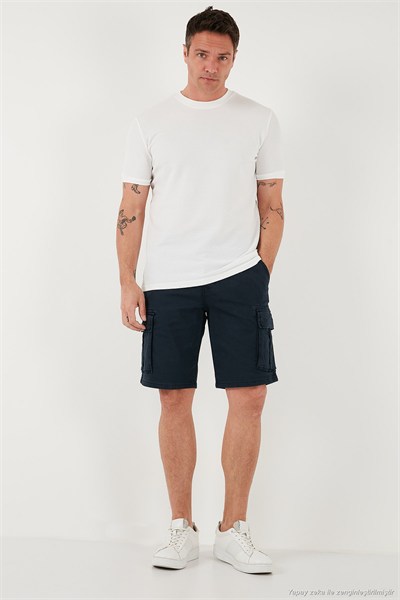 Pamuklu Regular Fit Bisiklet Yaka Basic Erkek T Shirt 5902387 EKRU