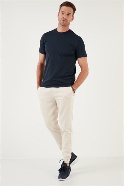 Pamuklu Regular Fit Bisiklet Yaka Basic Erkek T Shirt 59020201 İNDİGO