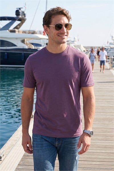 Pamuklu Regular Fit Bisiklet Yaka Erkek T Shirt 59020204 MÜRDÜM