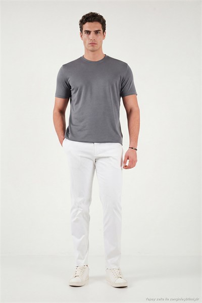 Pamuklu Regular Fit Bisiklet Yaka Erkek T Shirt 5904063 AÇIK HAKİ