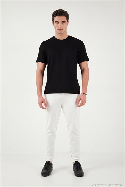 Pamuklu Regular Fit Bisiklet Yaka Erkek T Shirt 5904063 SİYAH