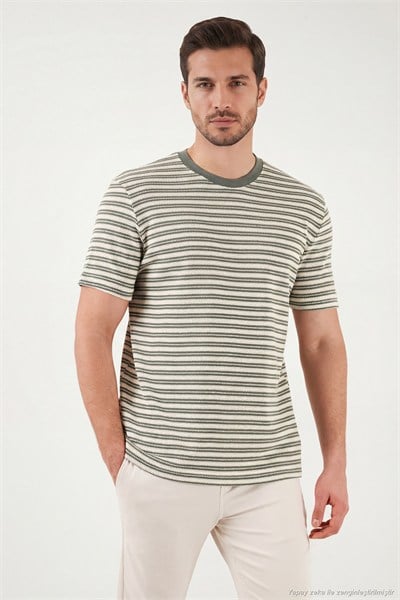 Pamuklu Regular Fit Bisiklet Yaka Erkek T Shirt 5904027 NEFTİ