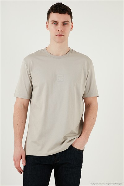 Pamuklu Regular Fit Bisiklet Yaka Erkek T Shirt 5902948 TAŞ