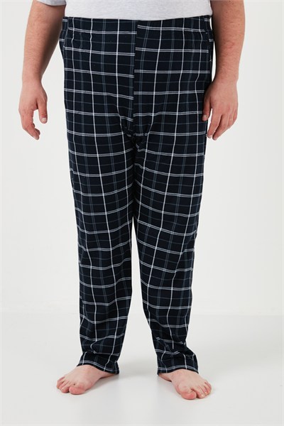 Pamuklu Regular Fit Büyük Beden Erkek Pijama Takımı 6572002B GRİ MELANJ