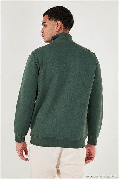 Pamuklu Regular Fit Dik Yaka Şardonlu 2li Paket Erkek Sweat 59052592S2 Nefti-Nefti