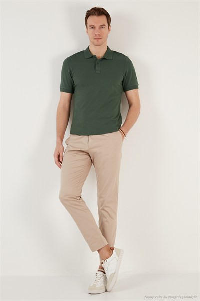 Pamuklu Regular Fit Düğmeli 3lü Paket Erkek Polo Yaka T Shirt 5902739S3 Nefti-Vizon-Saks