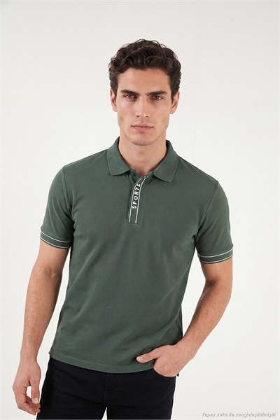 Pamuklu Regular Fit Düğmeli Polo T Shirt Erkek Polo Yaka T Shirt 5904073 NEFTİ