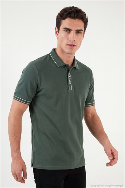 Pamuklu Regular Fit Düğmeli Polo T Shirt Erkek Polo Yaka T Shirt 5904073 NEFTİ