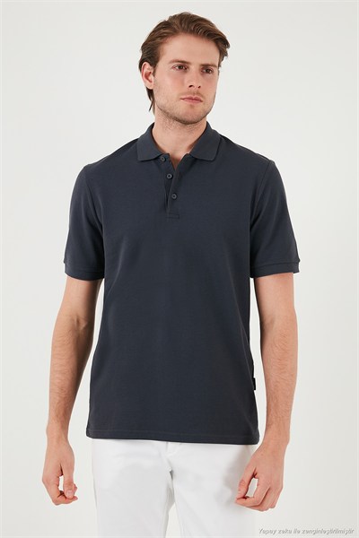 Pamuklu Regular Fit Düğmeli Polo Yaka 3lü Paket Erkek T Shirt 5902127S3 Siyah-Kırmızı-Antrasit